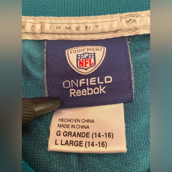 Miami Dolphins Jersey Reebok NFL # 23 Ronnie Brown Youth Size Large 14-16 - Picture 5 of 8